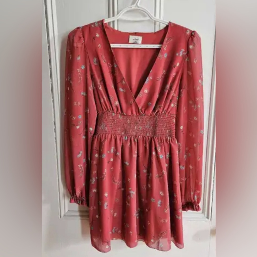 Wilfred Wistful Dress-Size Medium-in Red Floral